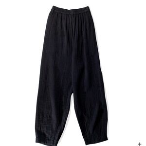 ANAAK PRIMA ARABESQUE PANTS IN ONYX black  Cotton Gauze Size 0 XS